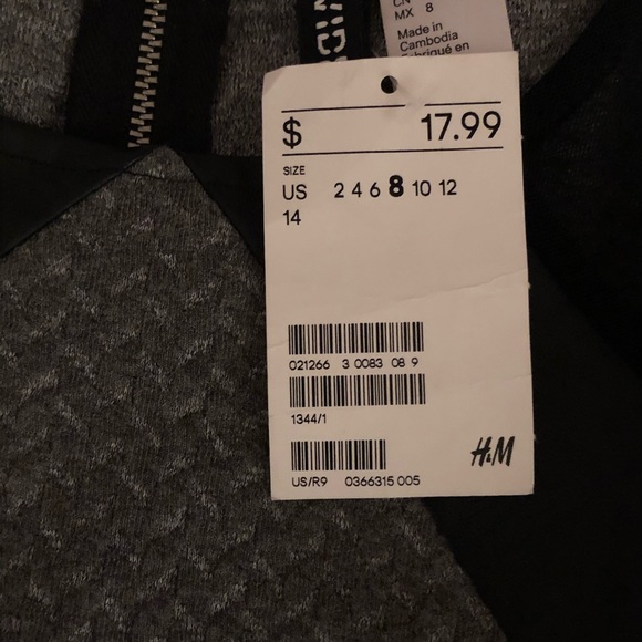 Black and grey bodycon dress - Picture 3 of 3